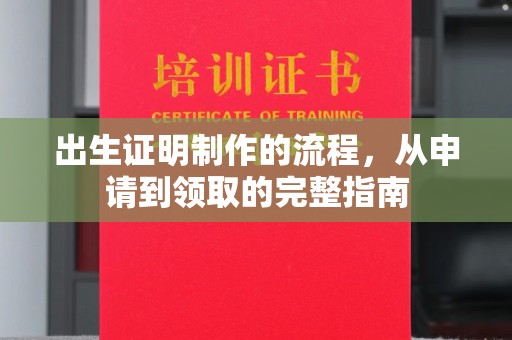 盘山出生证明制作的流程，从申请到领取的完整指南
